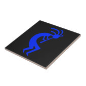 Kokopelli Blue Tegeltje (Zijkant)