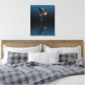 Kokopelli Blues Music 14"x24" Canvas Afdruk (Insitu (Slaapkamer))