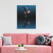 Kokopelli Blues Music 14"x24" Canvas Afdruk (Insitu (Woonkamer))