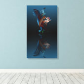 Kokopelli Blues Music 14"x24" Canvas Afdruk (Insitu (Houten vloer))