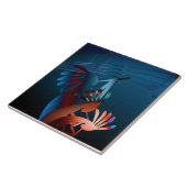 Kokopelli Blues Music 2 6" Tegeltje (Zijkant)