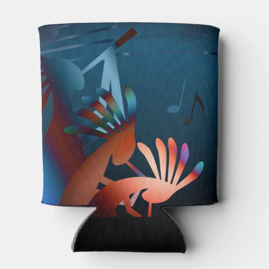 Kokopelli Blues Music 2 Blikjeskoeler (Achterkant)