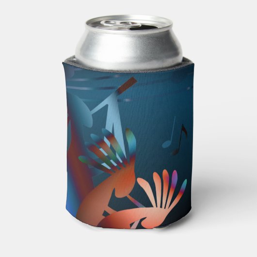 Kokopelli Blues Music 2 Blikjeskoeler (Blikje Achterkant)