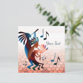 Kokopelli Blues Music 2 Desert Sunset Flat Kaart (Staand voorkant)