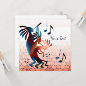 Kokopelli Blues Music 2 Desert Sunset Flat Kaart (Voorkant / Achterkant in situ)
