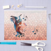 Kokopelli Blues Music 2 Sunset Decoupage Tissuepapier (Craft)