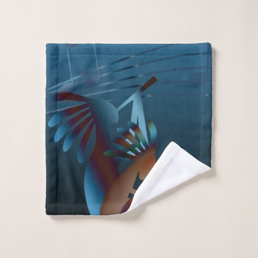 Kokopelli Blues Music Bad Handdoek (Wasdoekje)