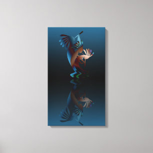 Kokopelli Blues Music Canvas Afdruk
