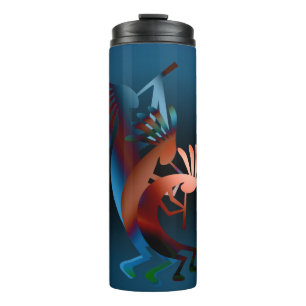 Kokopelli Blues Music Design Thermal Tumbler Thermosbeker