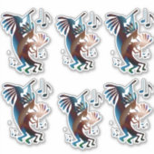 Kokopelli Blues Music Group of 6 Vinyl Sticker (Voorkant)