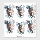 Kokopelli Blues Music Group of 6 Vinyl Sticker (Vel)