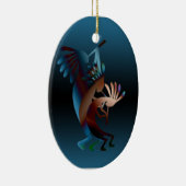 Kokopelli Blues Music Keramisch Ornament (Rechts)