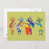 Kokopelli Briefkaart (Voorkant / Achterkant)