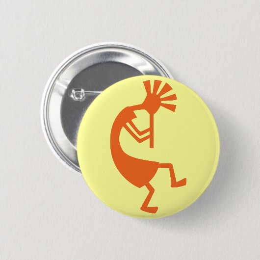 Kokopelli Button (Voorkant /achterkant)