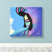 Kokopelli Canvas Afdruk (Insitu (Houten vloer))
