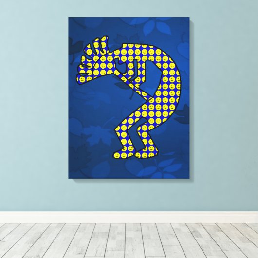 Kokopelli Canvas Afdruk (Insitu (Houten vloer))