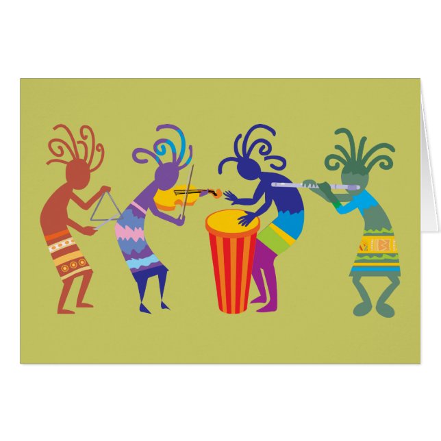 Kokopelli Cards (Voorkant Horizontaal)