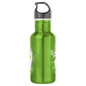 Kokopelli Carving 18oz Water Bottle Waterfles (Achterkant)