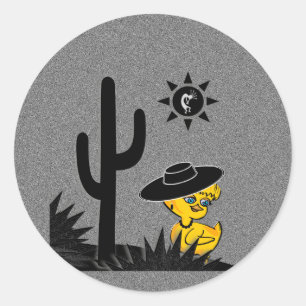 Kokopelli Chick #4 Ronde Sticker