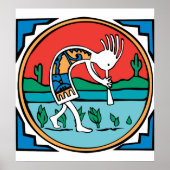 Kokopelli Color Poster (Voorkant)