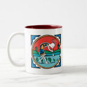 Kokopelli Color Tweekleurige Koffiemok (Links)