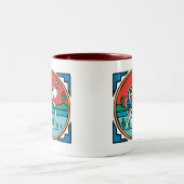 Kokopelli Color Tweekleurige Koffiemok (Center)