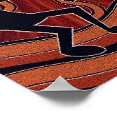 Kokopelli Cuctus Desert Sun Southwest Motif Poster (Hoek)