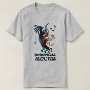 Kokopelli Dance Musician Basic Gray T T-shirt