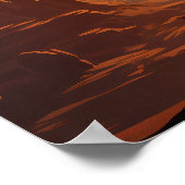 Kokopelli dansen op Cliff Edge Poster (Hoek)