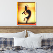 Kokopelli Deity of Good Times Canvas Afdruk (Insitu (Slaapkamer))