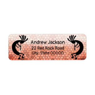 Kokopelli Desert Mobasaal Return Address Label