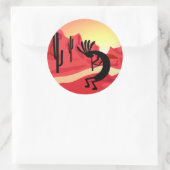 Kokopelli Desert Sunset 3" Craft Sticker (Tas)