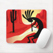 Kokopelli Desert Sunset Southwest Mousepad Muismat (Met muis)