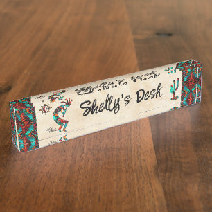 Kokopelli Desk Name Bord Naambordje