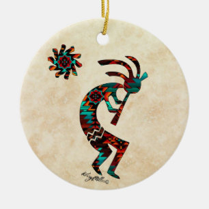 KOKOPELLI DIE HET VLOOT VAN KERAMISCH ORNAMENT SPE