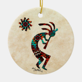 KOKOPELLI DIE HET VLOOT VAN KERAMISCH ORNAMENT SPE
