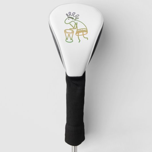 Kokopelli Drummer Golfheadcover (Voorkant)