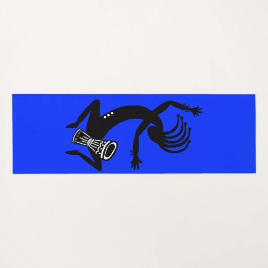 Kokopelli Drummer Yoga Mat (Achterkant (horizontaal))