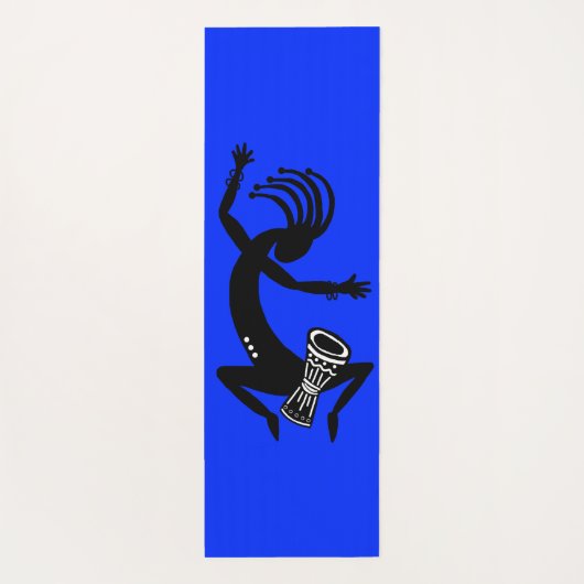 Kokopelli Drummer Yoga Mat (Achterkant)