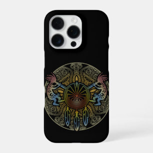 Kokopelli Duo - Man in het doolhof - Dreamcatcher  iPhone 16 Pro Hoesje