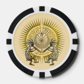 Kokopelli Duo - Man in het doolhof - zo 1 Poker Chips (Voorkant)