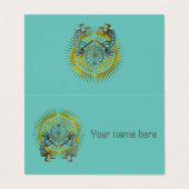 Kokopelli Duo - Man in het doolhof - zo 1 Visitekaartje (Buitenkant ongevouwen)