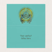 Kokopelli Duo - Man in het doolhof - zo 1 Visitekaartje (Binnenkant ongevouwen)