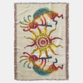 KOKOPELLI DUO SUN en uw ideeën Deken (Voorkant Verticaal)