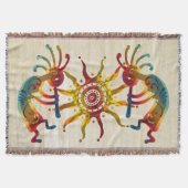 KOKOPELLI DUO SUN en uw ideeën Deken (Voorkant)
