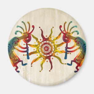 KOKOPELLI DUO SUN en uw ideeën Magneet