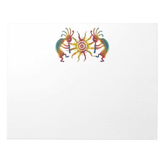 KOKOPELLI DUO SUN en uw ideeën Notitieblok (Voorkant)