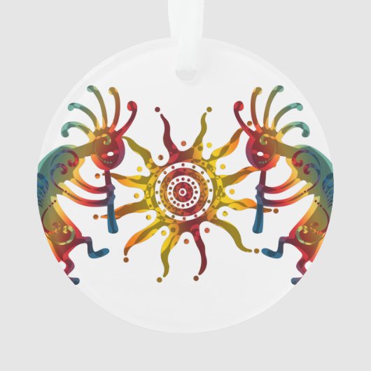KOKOPELLI DUO SUN en uw ideeën Ornament (achterkant)