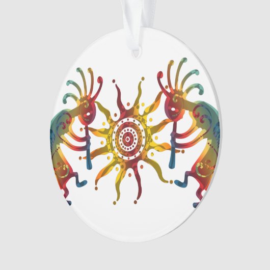 KOKOPELLI DUO SUN en uw ideeën Ornament (voorkant)