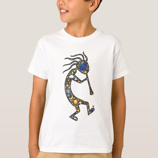 Kokopelli emoji art, van Built4Love T-shirt (Voorkant)